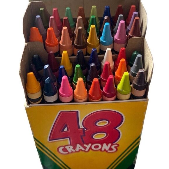 CRAYOLA 48 crayon set w/ DANDELION discontinued retired - Picture 1 of 5